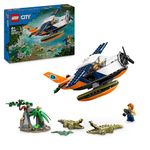 LEGO City Jungle Explorer Water Plane, Toy Airplane for Boys 6 Plus Year Old Boys & Girls, Vehicle Set with 2 Minifigures, Frog and 3 Crocodile Figures, Birthday Gift Idea 60425