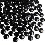 HappyFiller Black Flat Marbles Glass Gems Stones 1 LB for Vase Fillers,Crafts,Home Accents Halloween Decor,Table Scatter,Candle Holder Decoration,Aquarium Fish Tank Pebbles,Wedding,Party Centerpieces