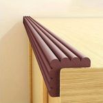 CUTE CUTE JUMP Soft Wide Edge Protectors for Baby with 3M Strong Adhesive Double Sided pre-Taped,(12.5ft, Light-Brown) Baby proofing Safety Guards Proof Foam Padding for Table, Furniture, Sharp Edge