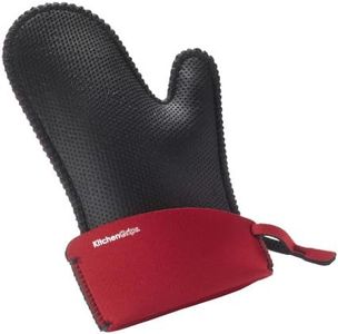 Kitchen Grips Chef's Mitt, Large, Cherry/Black