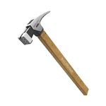 Claw Hammer, BOOSDEN 15 oz Hammer, Framing Hammer with Milled-Faced Steel Head, Carpenter Hammer with Bamboo Handle and Scale, Nailing Hammer with Magnetic Nail Holder for Home Repair, DIY, Woodwork