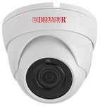 Defender Security DFR15 1080p HD 2 MP 4 in 1 Hybrid Indoor/Outdoor Dome Security Camera, White, IP66