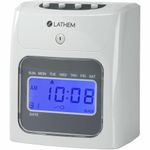 Lathem 400E-KIT Top-Feed Electronic Time Clock Bundle Kit, Includes 200 Lathem E14 Time Cards, 2 Ten Pocket Time Card Racks, 2 Ribbons and Keys