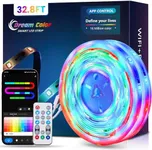 SUNLINKCO RGB+IC LED Strip Lights, 