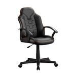 X-Rocker Saturn Gaming Chair, Mid Back Ergonomic Office with Armrest, Computer Swivel Chair with Back Support, Adjustable Height, Comfortable for Young Adults and Teens - BLACK/GOLD