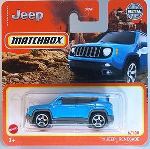 2022 Matchbox '19 Jeep Renegade Blue 6/100 (carte courte) HFR72