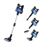 KENT Zoom Plus Vacuum Cleaner | 150W | Battery Operated, Rechargeable, Cordless & Hoseless | Bagless Design | Cyclone5 Technology | Washable HEPA Filter | Multi Nozzle Operation