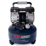 Campbell Hausfeld Quiet Air Compressor, 6 Gallon Pancake, Half The Noise, 4X Life, All The Power (DC060500)