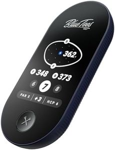 Blue Tees Golf Ringer - Magnetic Golf GPS Handheld, Touch Screen Display, Water Resistant Golf Distance Range Finder, 40,000+ Preloaded Courses, 10+ Hours Battery, Built-in Magnetic Strip