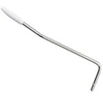 Wilkinson 5mm Push-In Tremolo Arm Whammy Bar for Wilkinson and Other Import Strat Electric Guitar, Chrome with White Tip