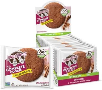 Lenny & Larry's The Complete Cookie, Snickerdoodle, Soft Baked, 8g Plant Protein, Vegan, Non-GMO, 2 Ounce Cookie (Pack of 12)