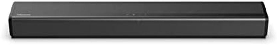 Hisense HS214 2.1Ch All- in-One 108W Soundbar with Built-in Subwoofer, Black, Compact Design, AUX, HDMI, USB, TV, PC Speaker