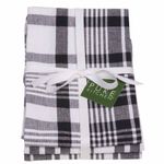 Now Designs Jumbo Pure Kitchen Towel, Black, Set of 3