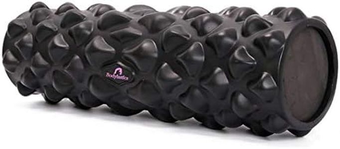 Bodylastics 45cms Cobblestone Foam Roller For Total Body Deep Tissue Massage To Reduce Muscle Pain, Pre & Post Workout Sessions - 43cms Long