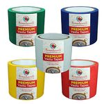 Remedywala Vastu Color Floor Tapes Red,Yellow,Green,Blue and White Combo (3 to 4Inch Wide) (20 Meter Approx)