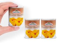 Salysol Snacks Nuts Roasted Peanuts 3 x 50g Cans - Delicious Pure Natural Nuts for Snacking, Meals, and Cooking - Ideal for Care Package