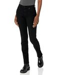 7 For All Mankind Women's Kimmie Straight Leg Jeans, Rinse Black, W27