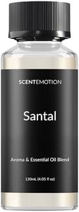 Santal Diffuser Oil, Luxury Scent for Diffusers, Santal Essential Oils for Diffuser with Notes of Sandalwood, Musk, & Papyrus | Aromatherapy Santal Fragrance Oil | 4.05 fl oz, 120ml