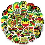 Reggae Stickers, 50PCs, Colorful Ra