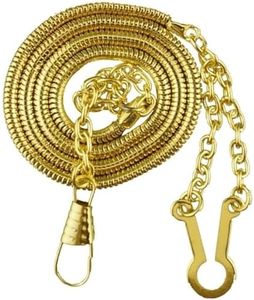 Hero's Pride 21" Whistle Chain with Button Hook - Chain for Badge Holder, Police, Sheriff, CHP, Law Enforcement, Security - 3 Pack