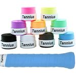 Tannius Tennis Racket Grip Tape, (6 or 9 Pack) Dry Feel Tennis Grips, Absorbent and Enhanced Tennis Overgrip (9-Pack Mixed Colors)