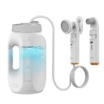 Portable Electric Bidet 2.5L – ZEY LUXE High Pressure Handheld Bidet with LED Display, Dual Spray Heads, Bottle & Hose Compatible, Rechargeable Travel Bidet for Camping, Postpartum & Personal Hygiene
