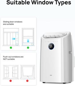 Dreo 3-in-1 Portable Air Conditioner – 10,000 BTU, Dehumidifier & Fan