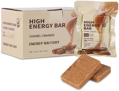Emergency Food Bars - Caramel Cinnamon Hardtack, Mre Meals Military 2025, Long Shelf Life, Emergency Meals Ration Bars, Emergency Supplies for Disaster Preparedness, 12 Count