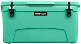 Driftsun 75Qqt Insulated Ice Chest - Heavy Duty, High Performance Roto-Molded Commercial Grade Insulated Cooler (Seafoam Green)