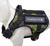 WapaW Dog Harness No-Pull Pet Harness Adjustable Outdoor Pet Vest 3M Reflective Oxford Material Vest for Dogs Easy Control for Small Medium Large Dogs (Small, Camouflage Green)