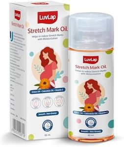 LuvLap Stretch Mark Oil for Pregnant Women, Stretch Mark Removal & Prevention, Enriched with Onion Oil, Calendula Oil & Vitamin E, Dermatologically Tested, Safe during Pregnancy, 80ml