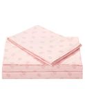 Juicy Couture – Sheet Set | JC Crown Design Bed Sheets| Twin Size Bedding | 3 Piece Set Fitted Sheet, Flat Sheet and Pillowcase | Deep Pockets, Wrinkle Resistant and Anti Pilling | Pink