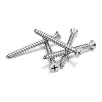 #10 X 1-3/4'' Stainless Flat Head Phillips Wood Screw, (100 pc), 18-8 (304) Stainless Steel Screws by Bolt Dropper