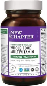 New Chapter Women's Multivitamin, Every Woman's One Daily, Fermented with Probiotics + Iron + B Vitamins + Vitamin D3 + Organic Non-GMO Ingredients - 24 ct (Packaging May Vary)