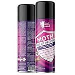 Clothes Moth Killer Aerosol Spray - 530ml, Effective for Carpets, Rugs & Wardrobes, Eliminates Moths, Eggs, and Larvae, Non-Staining & Low Odour, Quick & Easy Application, Ideal for Home Use