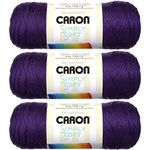 Bulk Buy: Caron Simply Soft Yarn Solids (3-Pack) Purple H97003-9781