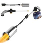 Sondiko Large Flame Weed Burner, Gas Burner, Weed Flame Device, High Performance Blow Burner, Removable Propane Weed Burner for Garden, Walkway, Ice, Snow Roofing (Except Gas Cartridge)