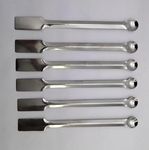 Laboratory Spatula 6 inches Stainless Steel One side is spatula type One side is flat Laboratory and scientific equipment (Pack of 6)