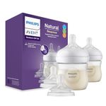 Philips Avent Natural Baby Feeding Bottle Combo| No.1 Brand Recommended by Moms Worldwide | Natural Response Technology Mimics Breastfeeding (125ml Newborn Starter Set)