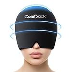 Comfpack Migraine Relief Cap Headache Relief Ice Hat, Wearable Gel Cold Compression Migraine Mask Ice Head Wrap for Tension Headache, Puffy Eyes, Sinus Headache & Stress