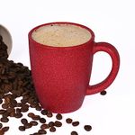 Eha Earth-Friendly Classic Coffee Mug | 300 ml | Made with Rice Husk & Bamboo Fibers | Microwave Safe | for Hot & Cold Coffee, Milk & Tea Cup | Matte Finish Mugs | Coral | 1 Unit