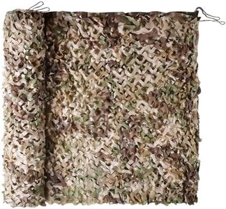 FullLit Camo Netting Camouflage Netting 6.5ftx10ft,10ftx10ft, 20ftx20ft,with Mesh Backing, Hunting Blind Nets, Sunshade Canopy, Army Tarp Fence Net for Party Decoration, Photograph and Car Cover