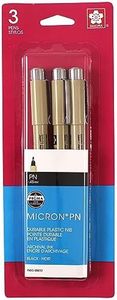 SAKURA Black Pigma Micron PN Pens .45mm 3/Pkg, 3 Count (Pack of 1), Original Version