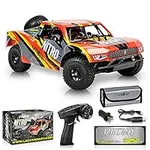 LAEGENDARY RC Cars - 4x4 Nitro Offroad Short Course RC Truck for Adults and Kids - Fast Speed, Waterproof, Electric, Hobby Grade Car - 1:8 Scale, Brushless, Orange