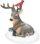 Department 56 Accessories for Village Collections Cardinal and Christmas Deer Figurine, 2.375 Inch, Multicolor