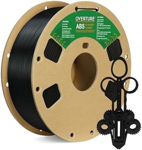 OVERTURE ABS Filament 1.75mm, ABS 1kg Spool (2.2lbs),3D Printer Filament,Dimensional Accuracy +/- 0.03 mm, Fit Most FDM Printer (Black)