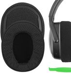 Geekria Comfort Mesh Fabric Ear Pads for Skullcandy Crusher Wireless, Crusher Evo, Crusher ANC, Hesh 3 Headphones Ear Cushions, Headset Earpads, Ear Cups Cover Repair Parts (Black)