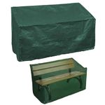 GREEN HAVEN 3 Seater Bench Seat Cover with Corner Eyelets & Securing Ropes – Heavy Duty Garden Bench Cover Waterproof Chair Cover – Weatherproof High Quality Garden Furniture Cover 90cm x 162cm x 66cm