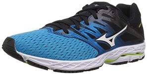 Mizuno Men's Wave Shadow 2 Running Shoe, Peacock Blue/Teaberry, 15 D US