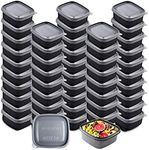 Meal Prep Containers Food Storage Containers with Lids - Stackable, Reusable, Microwave, Dishwasher & Freezer Safe - 26 oz, 15 Packs 8.5 oz,50 Packs